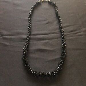 Twist A Beads Black Necklace